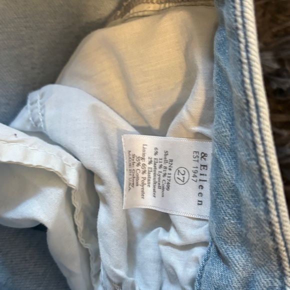 Frank & Eileen Galway Gaucho Jeans 27 Italian Dream Denim Cropped Mid Rise - Picture 7 of 8